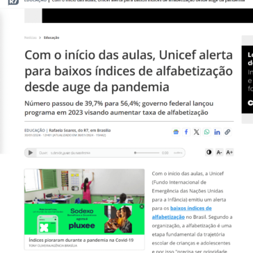 Com o início das aulas, Unicef alerta para baixos índices de alfabetização desde auge da pandemia – R7