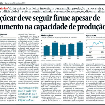 Açúcar deve seguir firme apesar de aumento na capacidade de produção – Valor Econômico