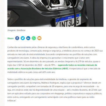 Unidade de eletromobilidade da Intelbras deve crescer 170% em 2024 – PV Magazine