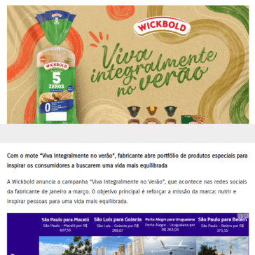 Wickbold anuncia campanha de verão focada em saudabilidade – Marcas Mais