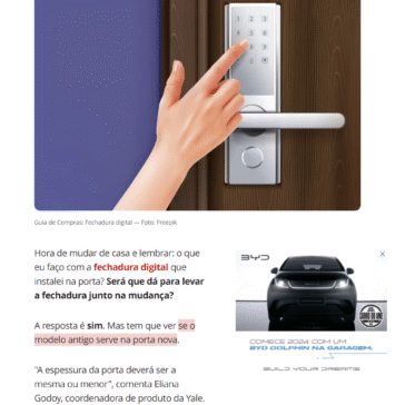 Fechadura digital: dá para levar junto na mudança de casa? – G1