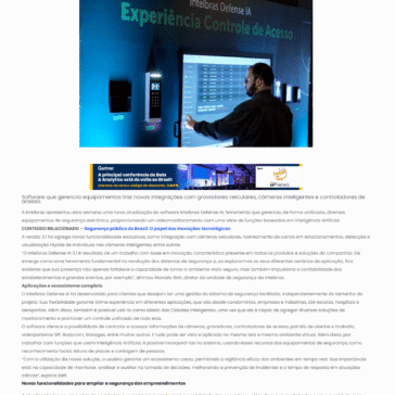 Atualização de software Intelbras integra funções de IA ao videomonitoramento – ip news