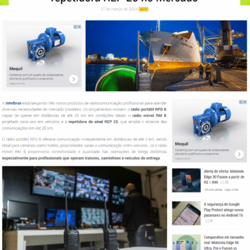 Intelbras lança rádios RPD 8, RM 8 e repetidora REP 25 no mercado – Tudo celular