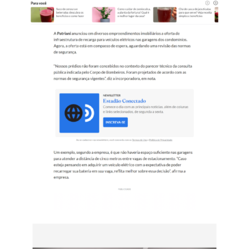 Como os condomínios estão se adaptando ao aumento de vendas de carros elétricos?