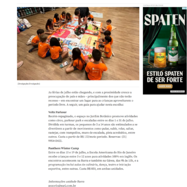 Atenção, pais: está aberta a caça à colônia de férias para julho