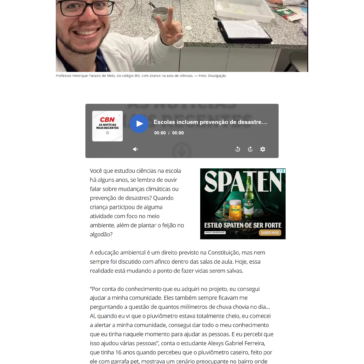 Escolas incluem prevenção de desastres e políticas ambientais na grade curricular