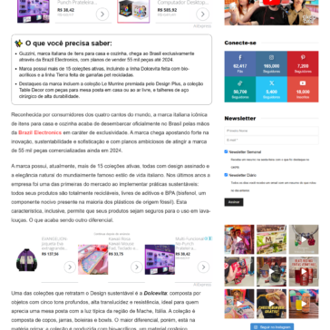 Guzzini chega ao Brasil trazendo acrílicos com design sofisticado e sustentável