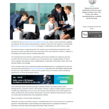 Tecnologia como principal aliada da gestão de capital humano