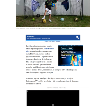 Torcida mirim por times europeus reflete geração global e conectada