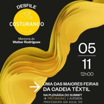 Ganhadoras do Costurando o Futuro apresentam coleções sustentáveis em desfile no Focus Fashion Summit 2024