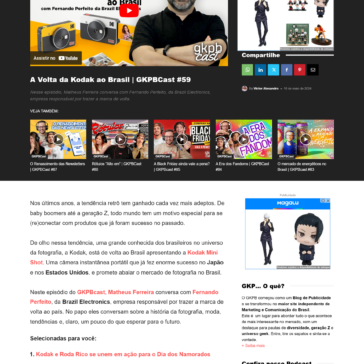 A Volta da Kodak ao Brasil | GKPBCast #59