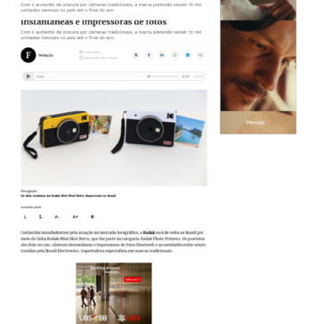 Kodak volta ao Brasil com câmeras instantâneas e impressoras de fotos | Forbes