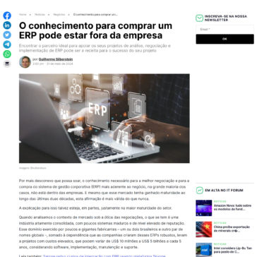 O conhecimento para comprar um ERP pode estar fora da empresa – It Forum