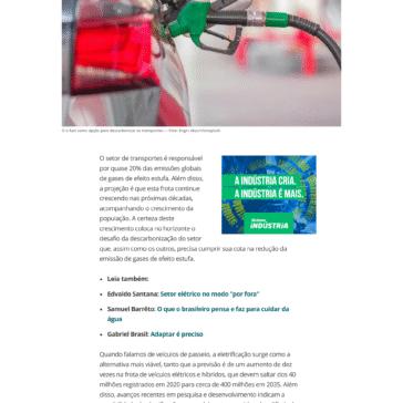 O e-fuel como opção para descarbonizar os transportes – Valor Econômico