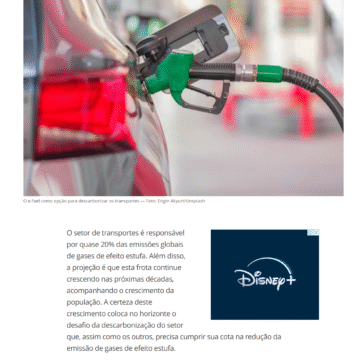 O e-fuel como opção para descarbonizar os transportes