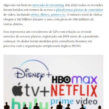 Fadiga de assinaturas impulsiona a pirataria – Folha de São Paulo
