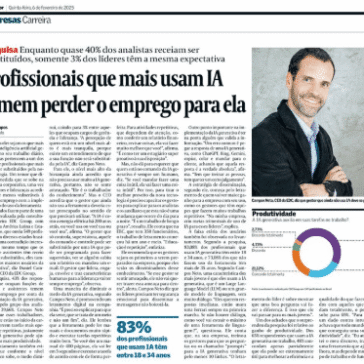 Profissionais que mais usam IA temem perder o emprego para ela