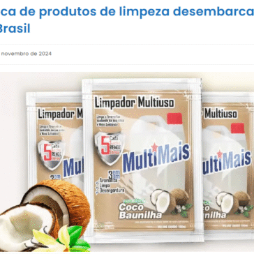 Marca de produtos de limpeza desembarca no Brasil