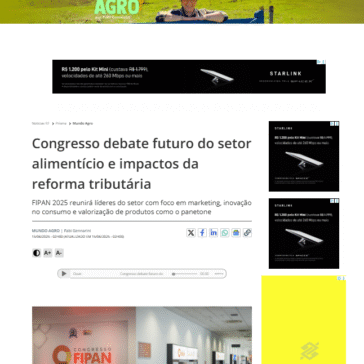 Congresso debate futuro do setor alimentício e impactos da reforma tributária