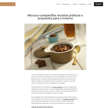 Mococa compartilha receitas práticas e acessíveis para o inverno
