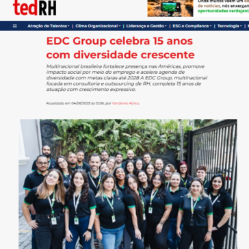 EDC Group celebra 15 anos com diversidade crescente