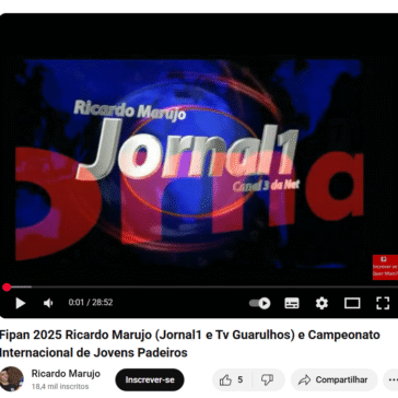 Fipan 2025 Ricardo Marujo (Jornal1 e Tv Guarulhos) e Campeonato Internacional de Jovens Padeiros