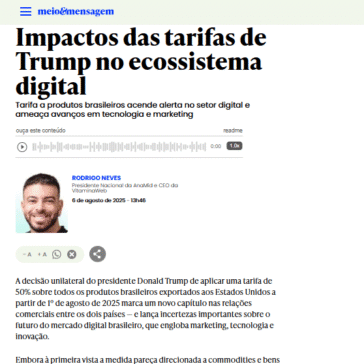 Impactos das tarifas de Trump no ecossistema digital