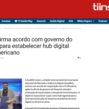 AnaMid firma acordo com governo do Panamá para estabelecer hub digital latino-americano