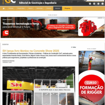 SH lança livro técnico na Concrete Show 2025