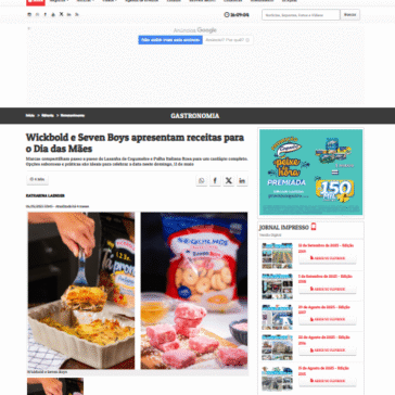 Wickbold e Seven Boys apresentam receitas para o Dia das Mães
