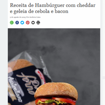 Receita de Hambúrguer com cheddar e geleia de cebola e bacon