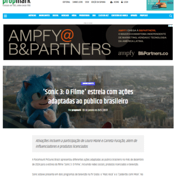 ‘Sonic 3: O Filme’ estreia com ações adaptadas ao público brasileiro