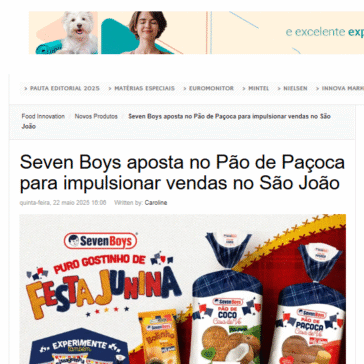 Seven Boys aposta no Pão de Paçoca para impulsionar vendas no São João