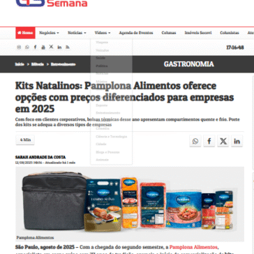 Kits Natalinos: Pamplona Alimentos oferece opções com preços diferenciados para empresas em 202