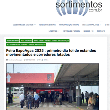 Feira ExpoAgas 2025 : primeiro dia foi de estandes movimentados e corredores lotados