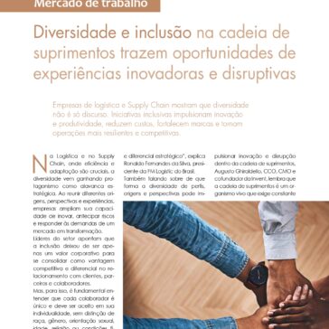 Diversidade e inclusão na cadeia de suprimentos trazem oportunidades de experiências inovadoras e disruptivas
