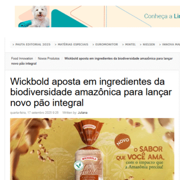 Wickbold aposta em ingredientes da biodiversidade amazônica para lançar novo pão integral