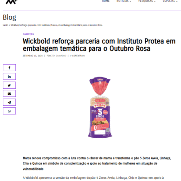 Wickbold reforça parceria com Instituto Protea em embalagem temática para o Outubro Rosa