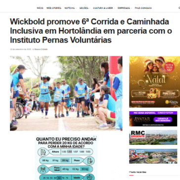 Wickbold promove 6ª Corrida e Caminhada Inclusiva em Hortolândia em parceria com o Instituto Pernas Voluntárias