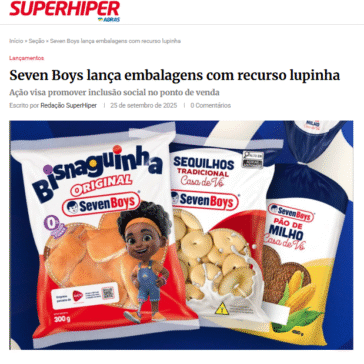 Seven Boys lança embalagens com recurso lupinha