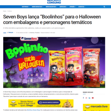 Seven Boys lança “Boolinhos” para o Halloween com embalagens e personagens temáticos