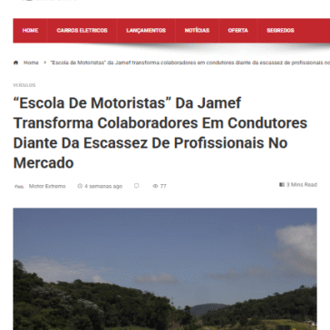 “Escola de Motoristas” da Jamef transforma colaboradores em condutores diante da escassez de profissionais no mercado