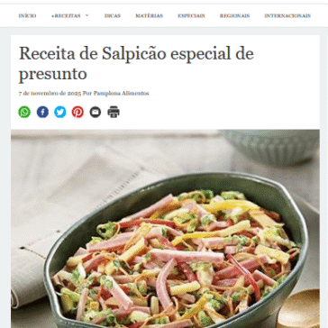 Receita de Salpicão especial de presunto