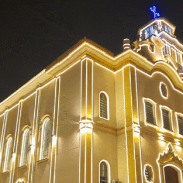 Combitrans ilumina a Igreja São José e emociona moradores de Orlândia com cenário natalino