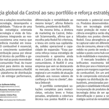 RodOil integra tecnologia global da Castrol ao seu portfólio e reforça estratégia no canal postos