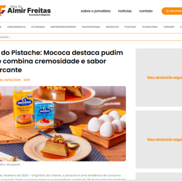 Dia do Pistache: Mococa destaca pudim que combina cremosidade e sabor marcante