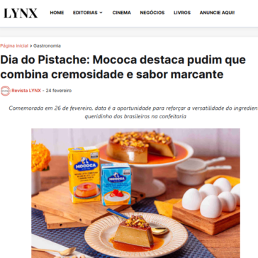 Dia do Pistache: Mococa destaca pudim que combina cremosidade e sabor marcante