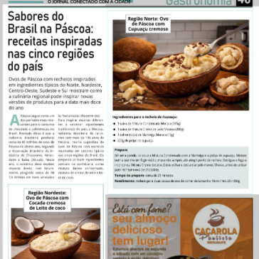Sabores do Brasil na Páscoa: receitas inspiradas nas cinco regiões do país