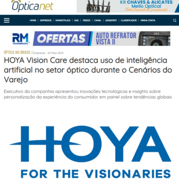 HOYA Vision Care destaca uso de inteligência artificial no setor óptico durante o Cenários do Varejo – OpticaNet