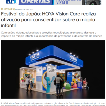 Festival do Japão: HOYA Vision Care realiza ativação para conscientizar sobre a miopia infantil – OpticaNet
